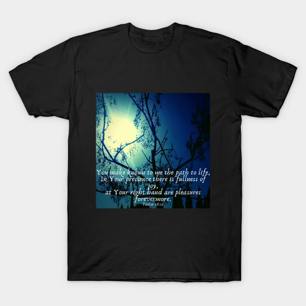 Psalm Bible Verse T-Shirt by Raiza